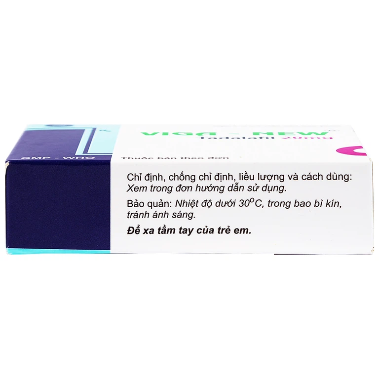 Thuốc Viga-New 20mg Armephaco điều trị rối loạn cương dương (1 vỉ x 4 viên)