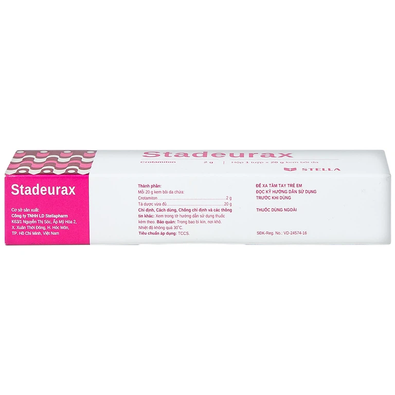 Kem bôi da Stadeurax Stella điều trị ghẻ, triệu chứng ngứa (20g)