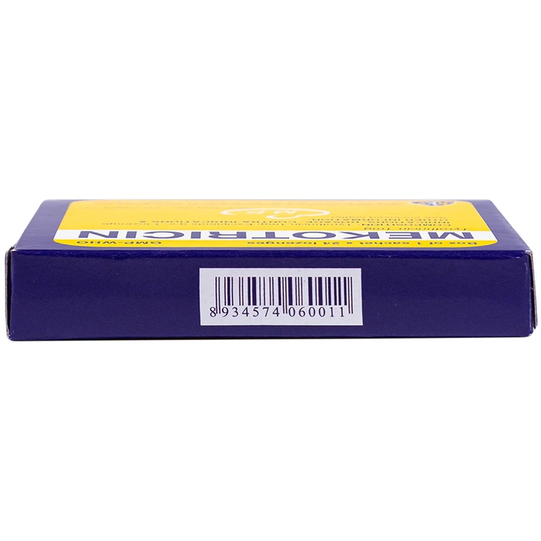 Viên ngậm Mekotricin 1mg Mekophar điều trị viêm họng, amidan cấp tính, viêm miệng, viêm lợi (24 viên)