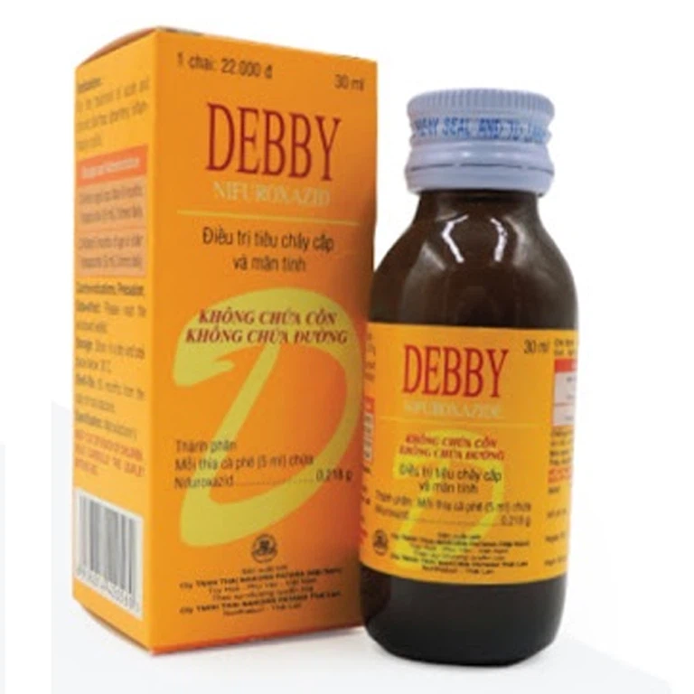 Dung dịch Debby Thai Nakorn Patana điều trị tiêu chảy cấp và mạn tính (30ml)