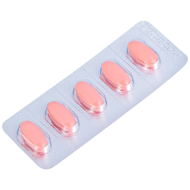 Thuốc Kaflovo 500 Khapharco điều trị nhiễm khuẩn do vi khuẩn, viêm phổi, nhiễm khuẩn da (10 vỉ x 5 viên)