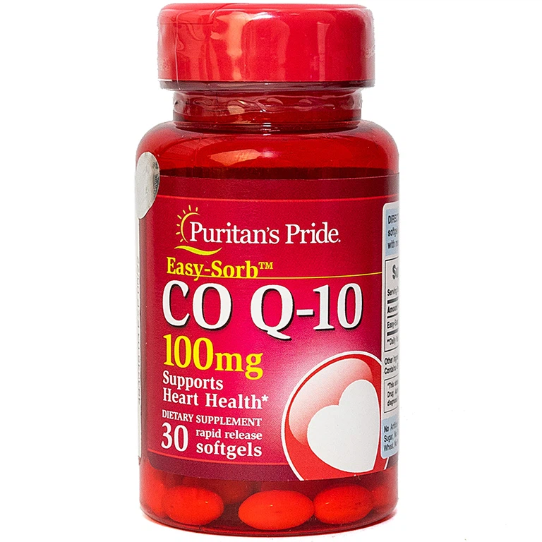 Viên uống Q-Sorb Co Q-10 100mg giúp chống oxy hóa mạnh mẽ, tăng cường sức khỏe cho tim (30 viên)