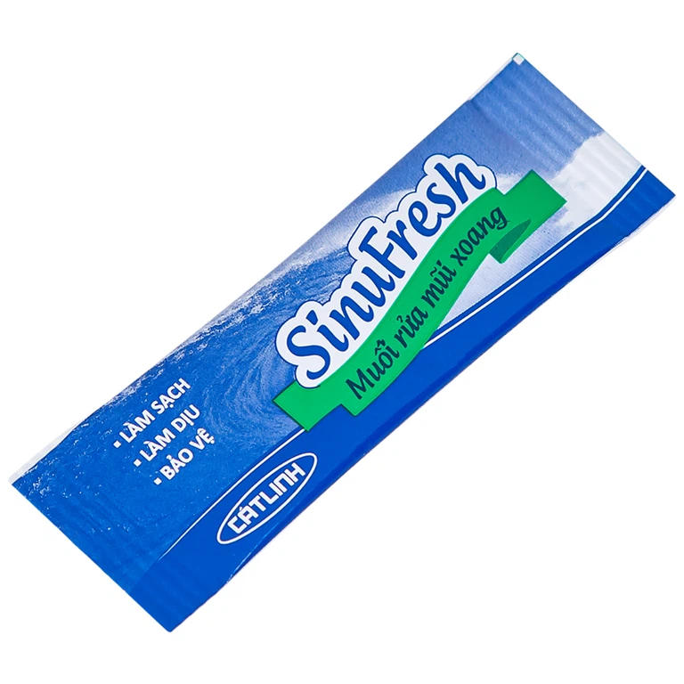 Muối rửa mũi xoang SinuFresh làm sạch dịch nhầy (50 gói) 