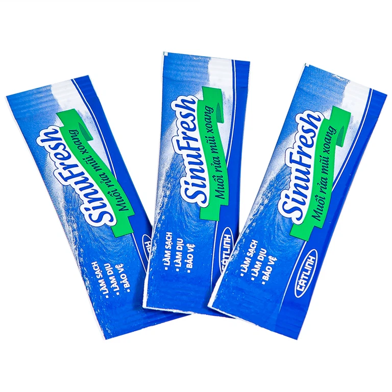Muối rửa mũi xoang SinuFresh làm sạch dịch nhầy (50 gói) 
