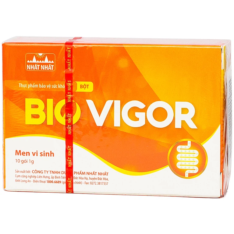 Men vi sinh Bio Vigor Nhất Nhất cân bằng hệ vi sinh đường ruột, hỗ trợ giảm nguy cơ rối loạn tiêu hóa (10 gói x 1g)