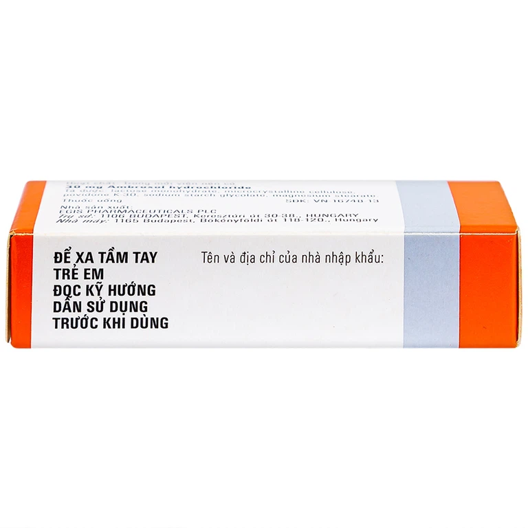 Thuốc Halixol 30mg Egis Pharma điều trị hen phế quản và viêm phế quản (2 vỉ x 10 viên)