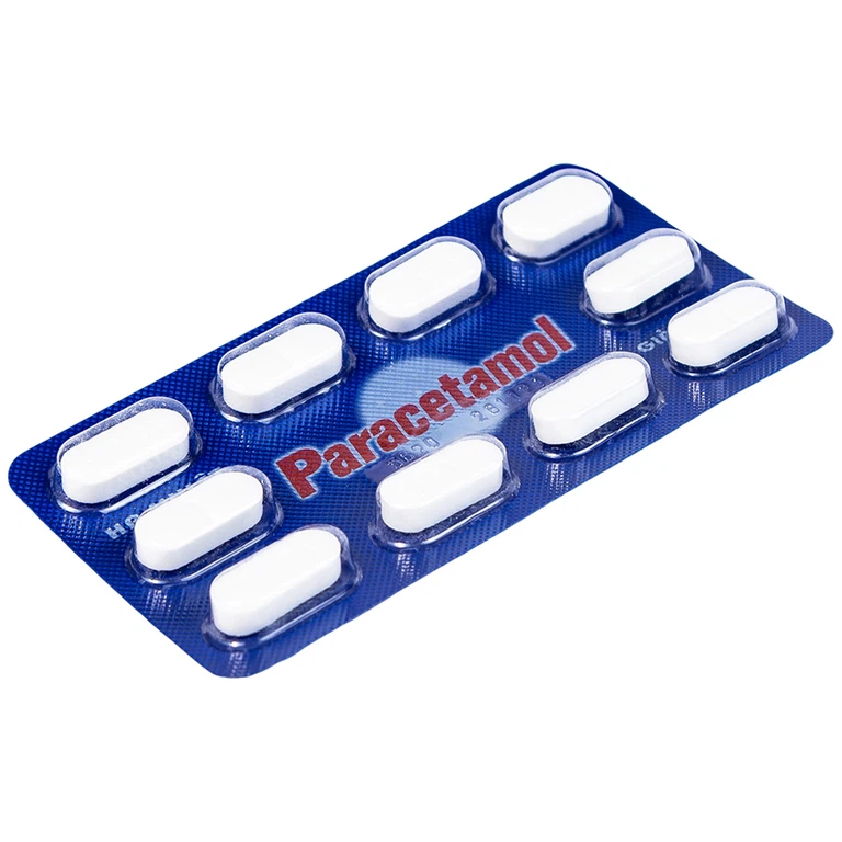 Thuốc Paracetamol 500mg Quapharco giảm đau nửa đầu, cảm lạnh, cảm cúm, đau họng (10 vỉ x 10 viên)