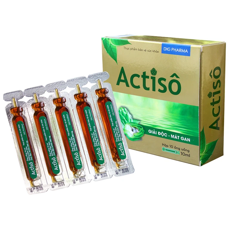 Dung dịch uống Actisô hỗ trợ giải độc, mát gan (10 ống x 10ml)