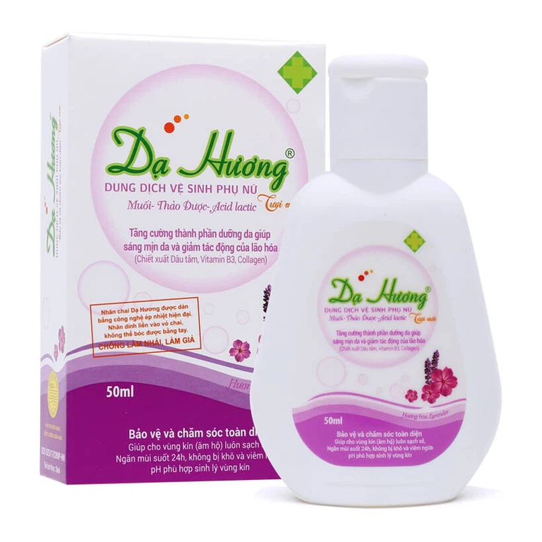 Dung dịch vệ sinh phụ nữ Dạ Hương Lavender Hoa Linh làm sạch vùng kín, ngăn mùi suốt 24h (50ml)