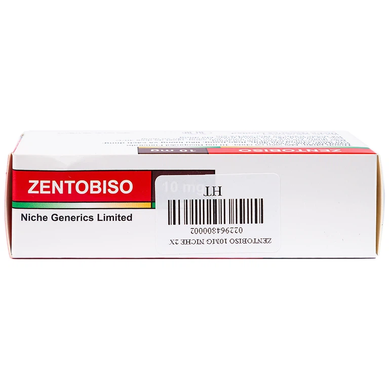 Thuốc Zentobiso 10mg Niche Generics điều trị suy tim mãn tính ổn định (2 vỉ x 14 viên) 