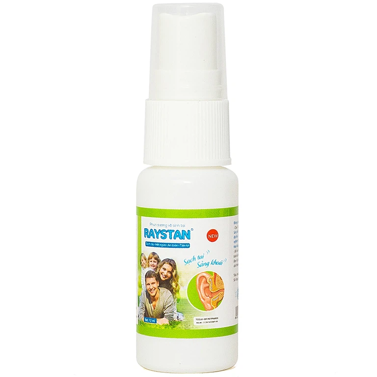 Phun sương vệ sinh tai Raystan sạch ráy, hết ngứa (12ml)