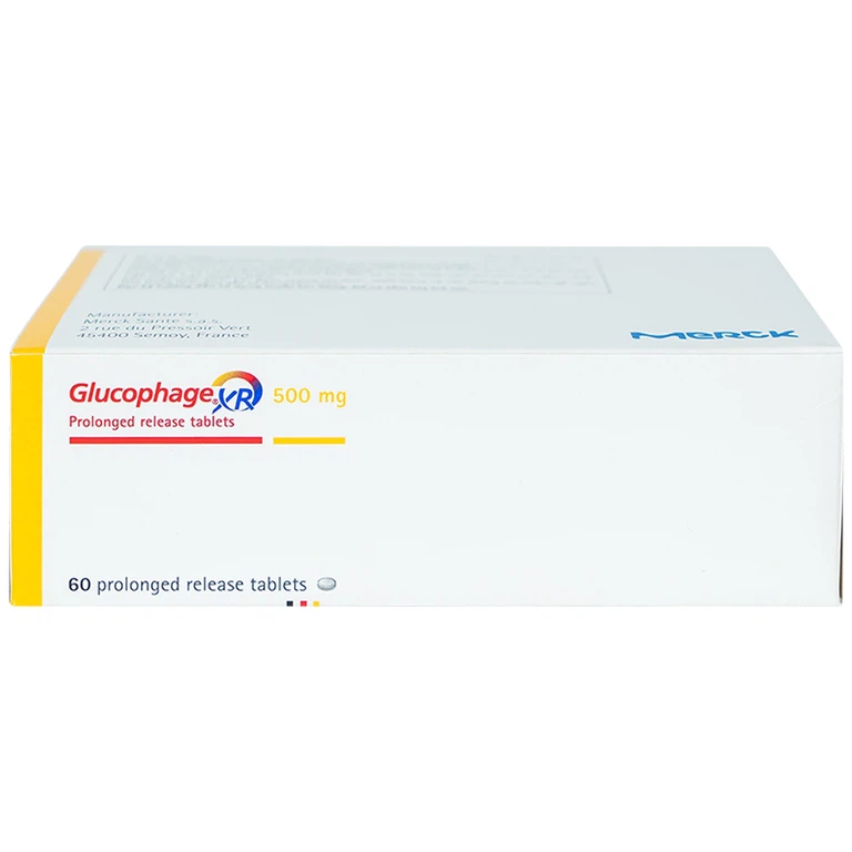 Thuốc Glucophage XR 500mg Merck điều trị tiểu đường type 2 (4 vỉ x 15 viên)