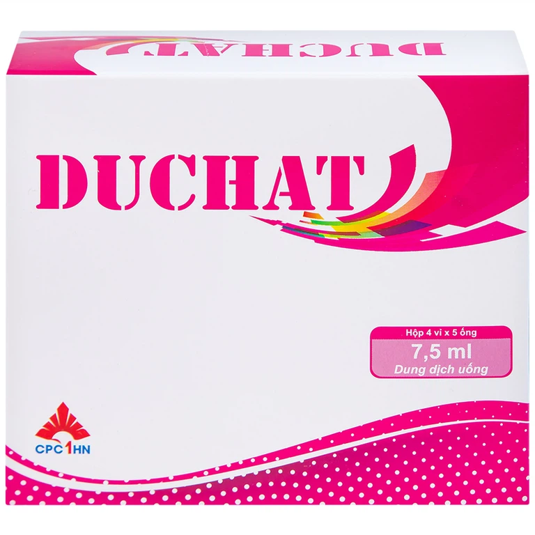 Dung dịch uống Duchat CPC1 dự phòng trường hợp thiếu Vitamin và Acid Amin (4 vỉ x 5 ống x 7.5ml)