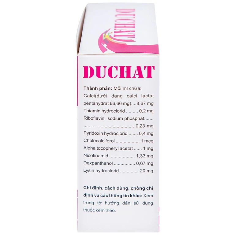 Dung dịch uống Duchat CPC1 dự phòng trường hợp thiếu Vitamin và Acid Amin (4 vỉ x 5 ống x 7.5ml)