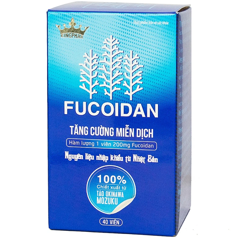 Viên uống Fucoidan Kingphar tăng cường miễn dịch (40 viên)