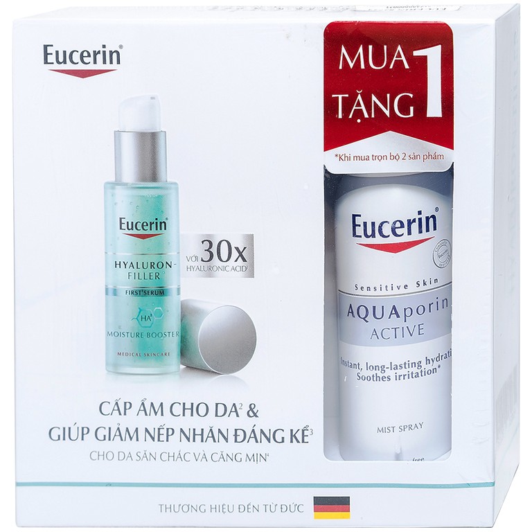 Tinh chất Eucerin Anti-Age Hyaluron-Filler Moisture Filler cấp ẩm ngăn ngừa lão hóa (30ml)