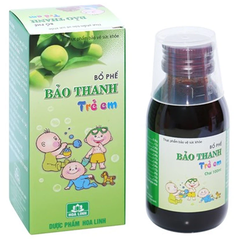 Bổ Phế Bảo Thanh Trẻ Em Hoa Linh điều trị ho do cảm lạnh, cảm cúm (100ml)