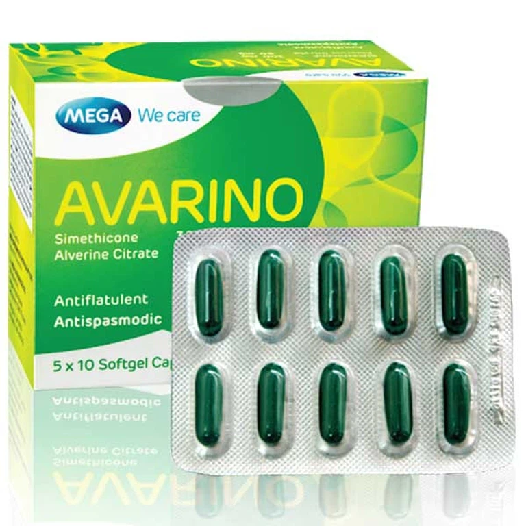 Thuốc Avarino 300mg Mega Lifesciences điều trị rối loạn tiêu hoá (5 vỉ x 10 viên)