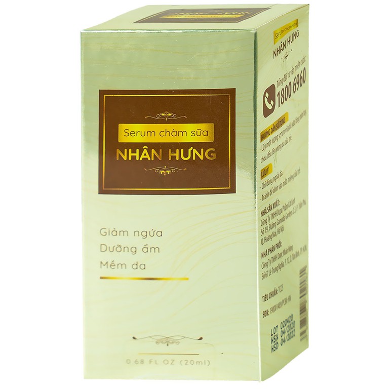 Serum chàm sữa Nhân Hưng dưỡng ẩm, mềm da, giảm ngứa (20ml)