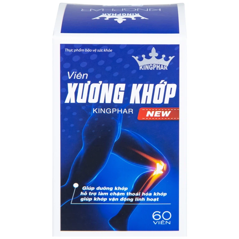 Viên Xương Khớp Kingphar New giúp dưỡng khớp, hỗ trợ làm chậm thoái hóa khớp (60 viên) 