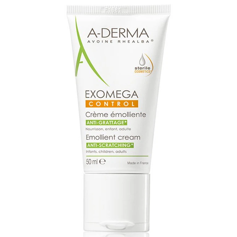 Kem dưỡng ẩm Aderma Exomega Control Emollient Cream dành cho da khô, da dị ứng (50ml)