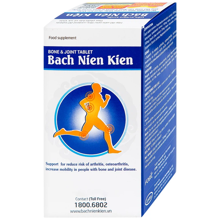 Viên xương khớp Bách Niên Kiện FOBIC hỗ trợ giảm nguy cơ viêm khớp, thoái hóa khớp (80 viên)