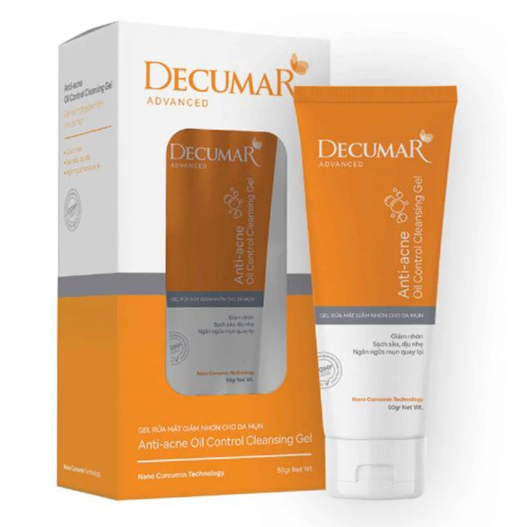 Gel rửa mặt Decumar Advanced giảm nhờn cho da mụn (50g)