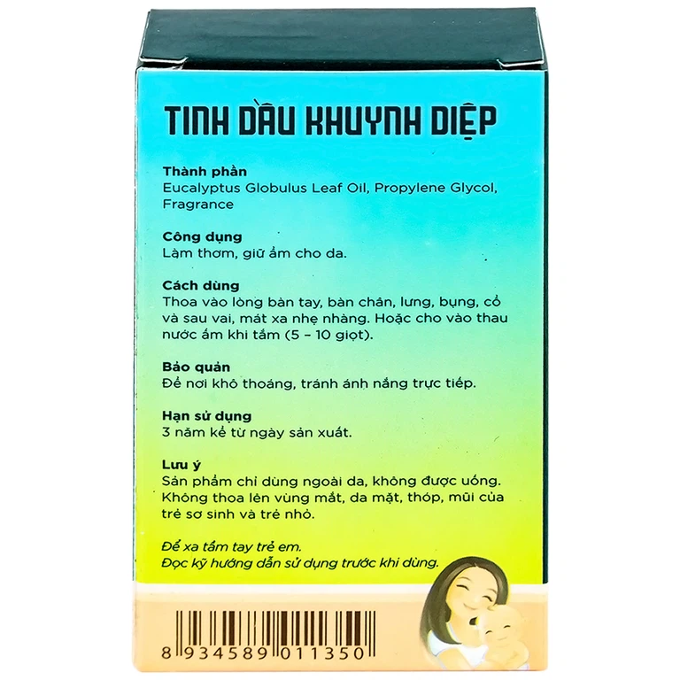 Tinh dầu khuynh diệp Uphace làm thơm, giữ ẩm da cho mẹ và bé (25ml)