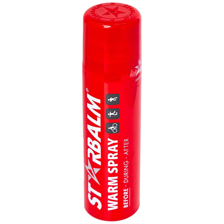 Chai xịt nóng Starbalm Warm Spray phòng tránh chấn thương cho người có tiền sử bong gân, chuột rút (150ml)