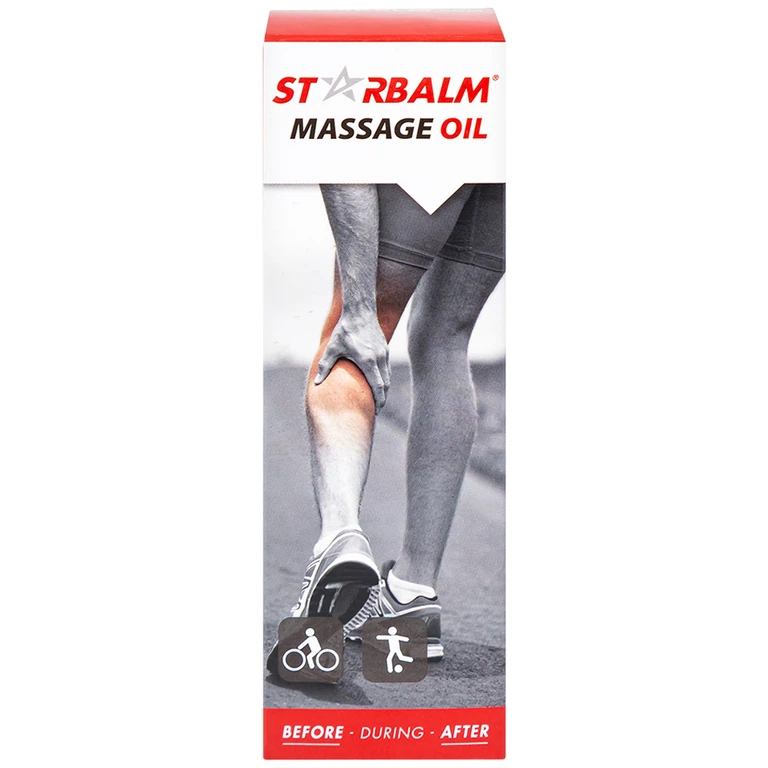 Dầu xoa bóp Starbalm Massage Oil thư giãn, mát xa vùng cơ mỏi, lưu thông máu, giảm căng thẳng, mệt mỏi (50ml)
