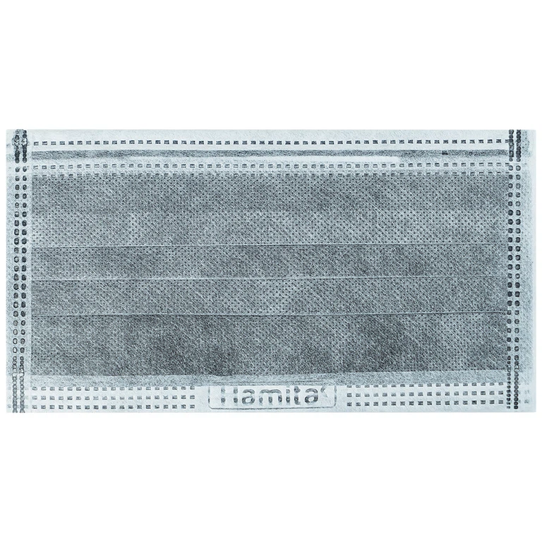 Khẩu trang than hoạt tính Hamita H80+ 4 lớp hỗ trợ ngăn khói, bụi, kháng khuẩn (50 cái)