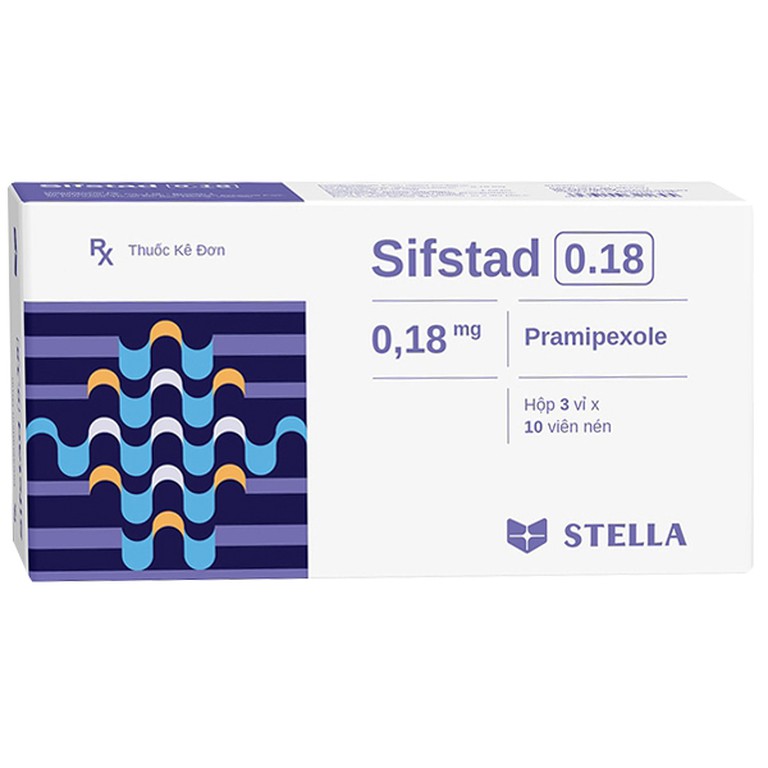 Thuốc Sifstad 0.18 Stella Pharm điều trị bệnh Parkinson vô căn (3 vỉ x 10 viên)