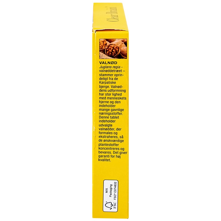 Viên uống Clear Brain New Nordic tăng cường trí não, bổ não (1 vỉ x 30 viên)