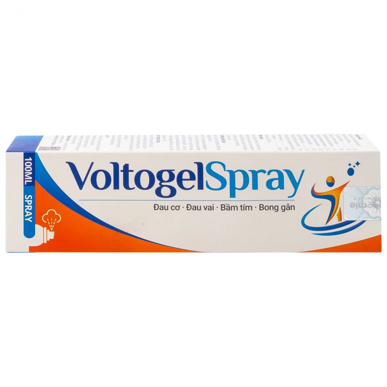 Bình xịt Voltogel Spray 100ml Aero Chemie đau cơ, đau vai, bầm tím, bong gân