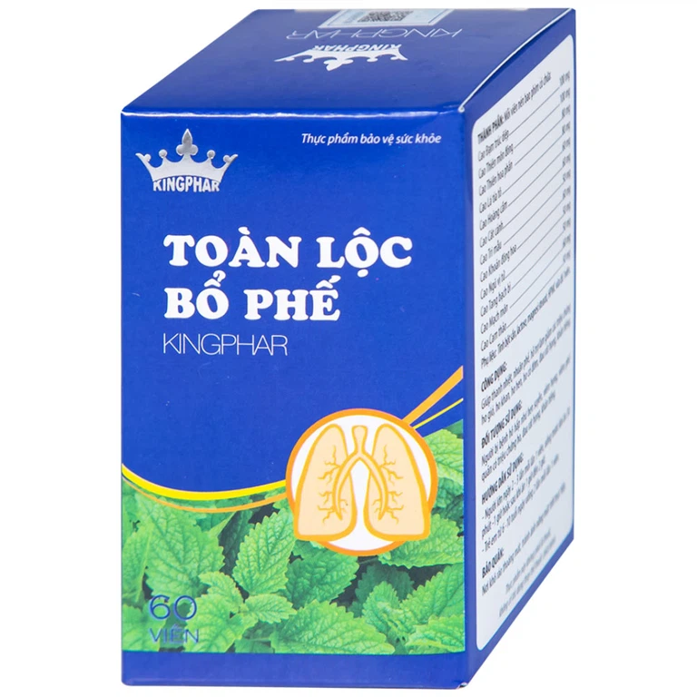 Viên uống Toàn Lộc Bổ Phế Kingphar giúp thanh nhiệt, nhuận phế (60 viên)