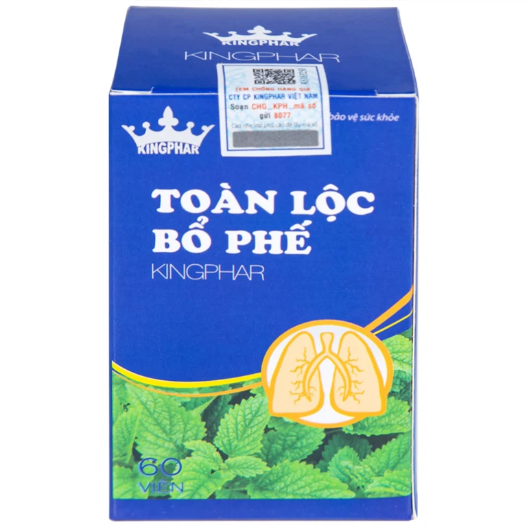 Viên uống Toàn Lộc Bổ Phế Kingphar giúp thanh nhiệt, nhuận phế (60 viên)