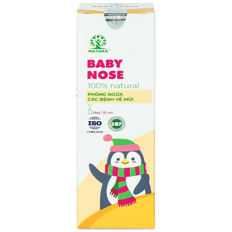 Xịt mũi Matara Baby Nose phòng ngừa các bệnh về mũi (15ml)
