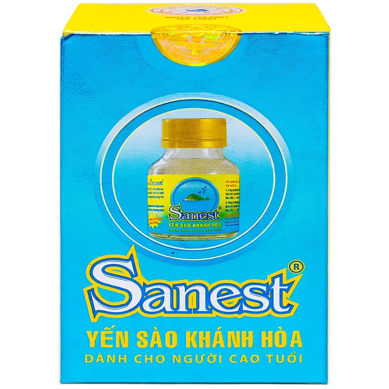 Nước Yến sào Khánh Hòa Sanest không đường, bổ huyết, tăng sức đề kháng cho cơ thể (Hộp 70ml) 