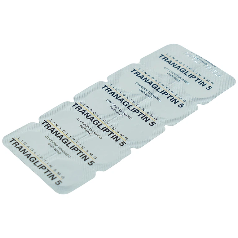 Thuốc Tranagliptin 5 Tipharco điều trị đái tháo đường típ 2 (3 vỉ x 10 viên) 