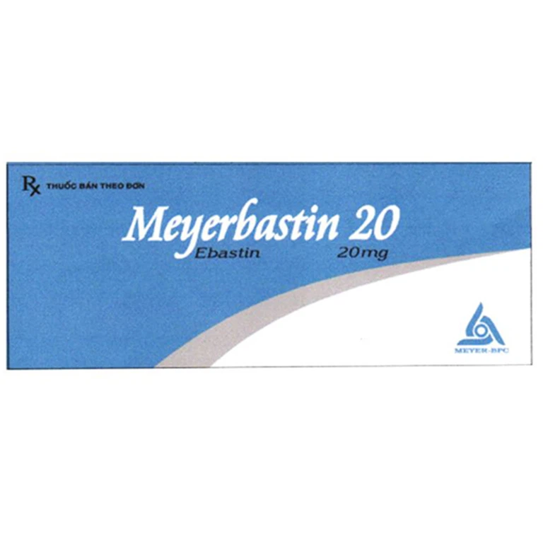 Viên nén Meyerbastin 20 Meyer-BPC điều trị viêm mũi dị ứng, mày đay (10 vỉ x 10 viên)