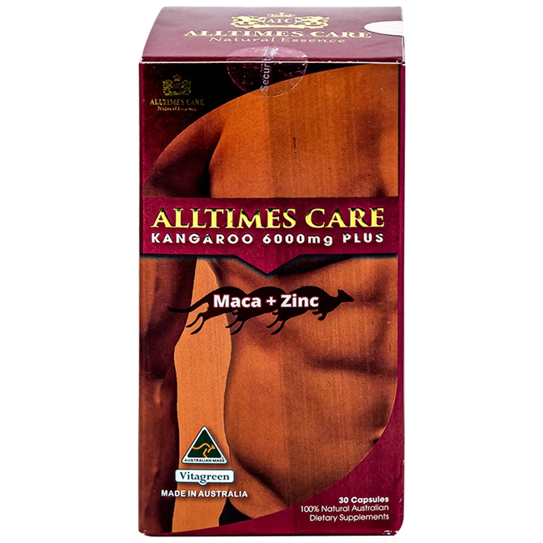 Viên uống Alltimes Care Kangaroo 6000Mg Plus tăng cường sinh lực nam giới (30 viên)