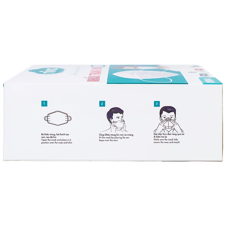 Khẩu trang Niva N90 3 lớp phòng ngừa bệnh lây nhiễm qua đường hô hấp (10 cái)