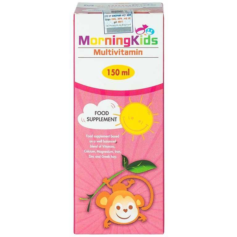 Siro Morningkids Multivitamin Bổ sung Vitamin và khoáng chất (150ml)