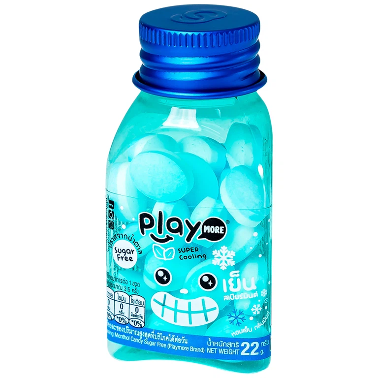 Kẹo the PlayMore hương Bạc Hà hơi thở thơm mát, sảng khoái dài lâu (22g)