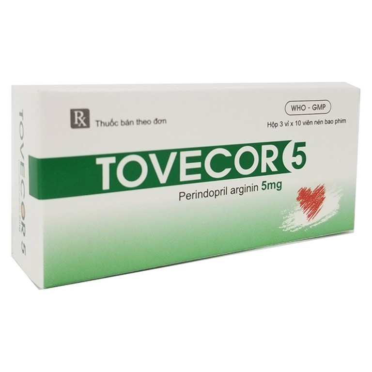 Thuốc Tovecor 5 Tw2 điều trọ tăng huyết áp, suy tim (3 vỉ x 10 viên)