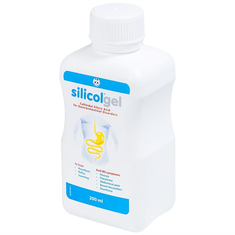 Gel dùng để uống Silicolgel Colloidal Silicic Acid 200ml dùng cho các rối loạn tiêu hóa, ợ nóng, trào ngược