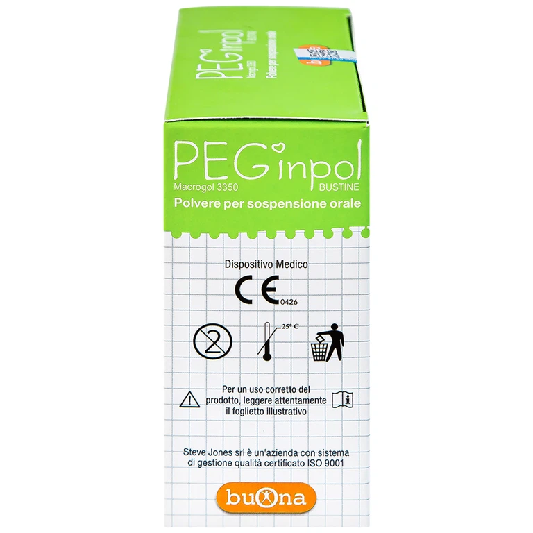 Bột pha hỗn dịch nhuận tràng PEGinpol 5g Buona cải thiện tình trạng táo bón cho trẻ (20 gói)