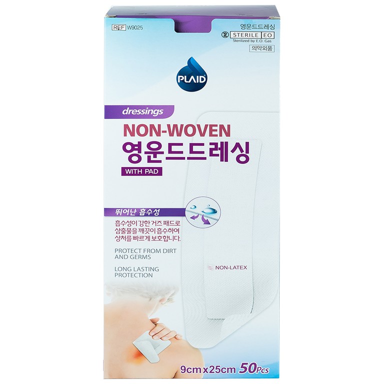 Băng gạc vô trùng Non-Woven Wound Dressing 9cm x 25cm Young Chemical hỗ trợ bảo vệ vết thương (50 miếng)