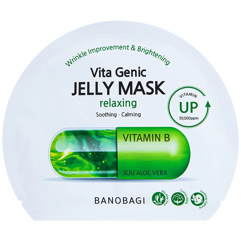 Mặt nạ Banobagi Vita Genic Jelly Mask Relaxing hỗ trợ thư giãn, phục hồi và trẻ hóa da (30g)