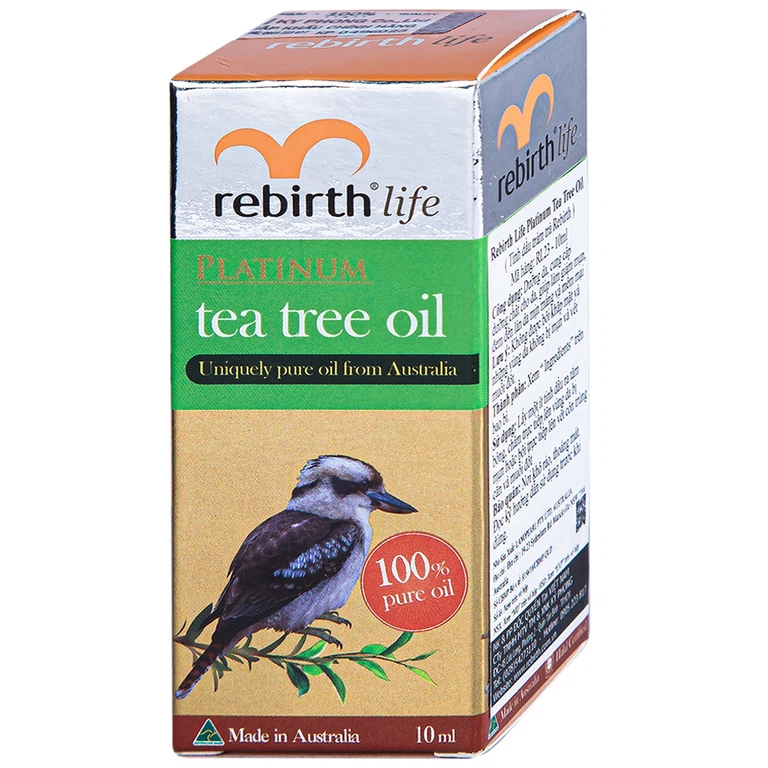 Tinh dầu tràm trà Rebirth Life Platinum Tea Tree Oil dưỡng da, giảm mụn (10ml)